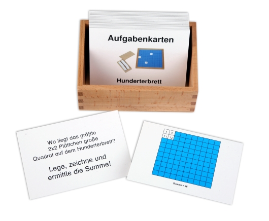 Aufgabenkarten f&uuml;r das Hunderterbrett