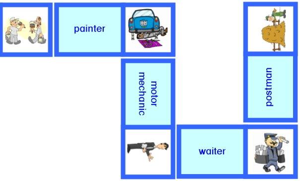 Lerndomino Berufe Englisch