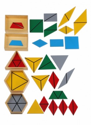 Konstruktive Dreiecke, 5 Kästen