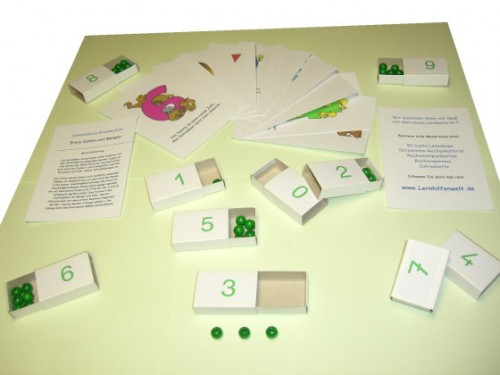 Montessori Zifferndosen - Mathematik Anfangsunterricht