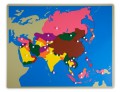Puzzlekarte Asien