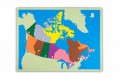 Gro�e Montessori Puzzlekarte Kanada