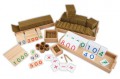 Gro�es Goldenes Perlenmaterial und Kartens�tze