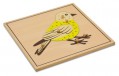 Puzzlekarte - Der Vogel