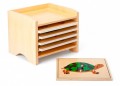 Kasten mit Tierpuzzles