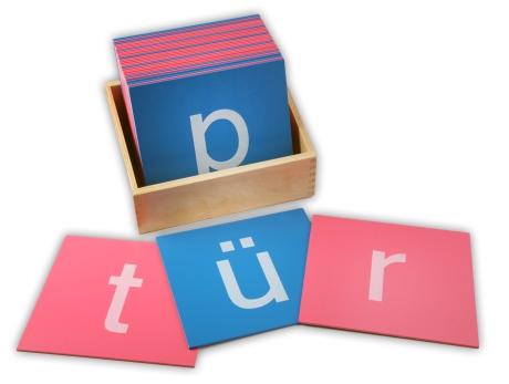 Sandpapierbuchstaben klein