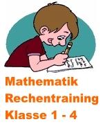 Rechentraining Klasse 1 bis 4 - &Uuml;bungsbl&auml;tter