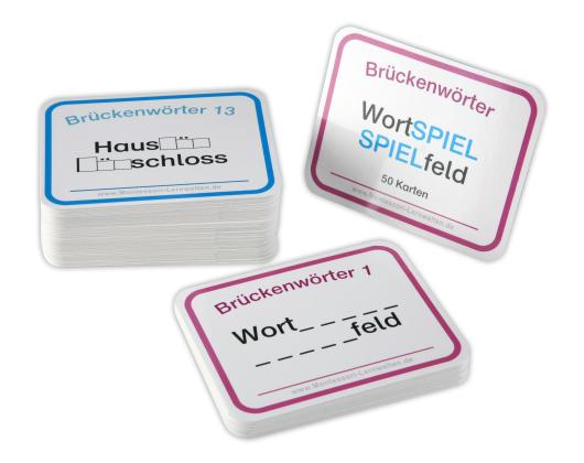 Brückenwörter 50 Brückenwörterkarten