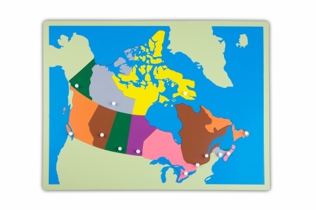 Montessori Puzzlekarte Kanada Montessori Puzzlekarte Kanada