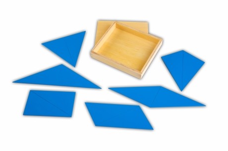 Blaue Dreiecke - Montessori Material Blaue Dreiecke - Montessori Material