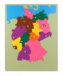 Holzpuzzlekarte Deutschland