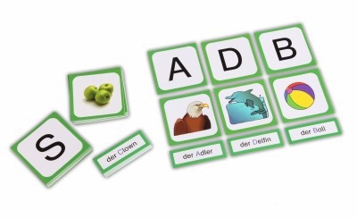 Das ABC Legespiel - Buchstaben , Bilder , Anlaute , Wörter Arbeits- und
