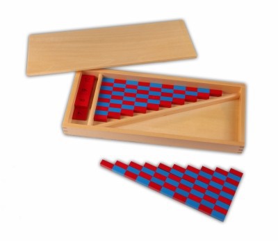 Kleine Numerische Stangen mit Ziffern Montessori Material Mathematik