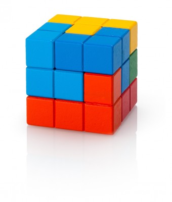 Soma-Würfel 6 x 6 x 6 cm Soma-Würfel aus Holz