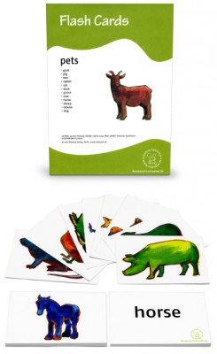 12 Bildkarten Englisch - pets 12 Bildkarten Englisch - Haustiere / pets