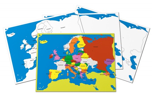 4 Kontrollkarten Europa