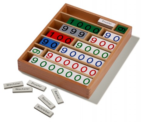 90stk Montessori Spielzeug Einmaleins Mathematik Lernspiel Kinder Zahlen Holz 