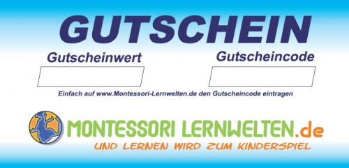 Montessori Gutschein Der Montessori Gutschein