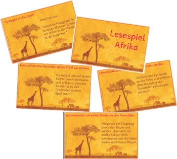 Lesespiel Afrika