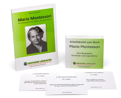Kinder- und Jugendbuch über Maria Montessori mit vertiefender Arbeitskartei